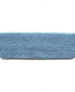 17 inch Wet Mop Pad - Blue - Trapezoid - Stitched Edges (Code #WP-17-B-Tz)