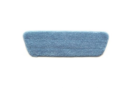 17 inch Wet Mop Pad - Blue - Trapezoid - Stitched Edges (Code #WP-17-B-Tz)