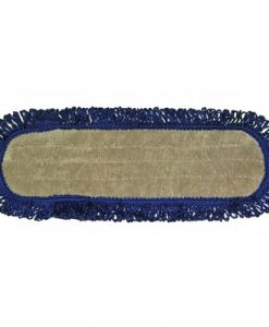 18 inch Dust Mop with Fringe - Velcro® Style (Code #DMF-18-GrB-V)