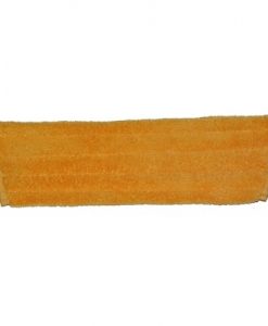 18 inch Dry Mop Pad - Orange - Trapezoid - Foldover - Velcro® Style (Code #DP-18-O-TzFo)