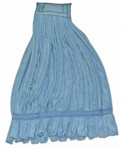 Fantail Textured Tube Mop - 400 gram/14 oz - Blue (Code #TM-400-B)
