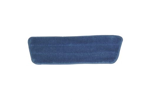 17 inch Dry Mop Pad - Blue - Trapezoid - Stitched Edges (Code #DP-B-Tz)