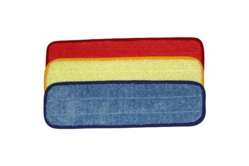 18 inch Wet Mop Pad - Rectangular - Piped - Velcro® Style (Code #WP-18-B-R-P)