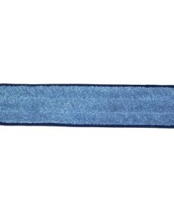 24 inch Wet Mop Pad - Blue - Rectangular - Piped - Velcro® Style (Code #WP-24-B-R-P)