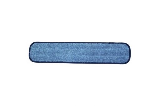 24 inch Wet Mop Pad - Blue - Rectangular - Piped - Velcro® Style (Code #WP-24-B-R-P)