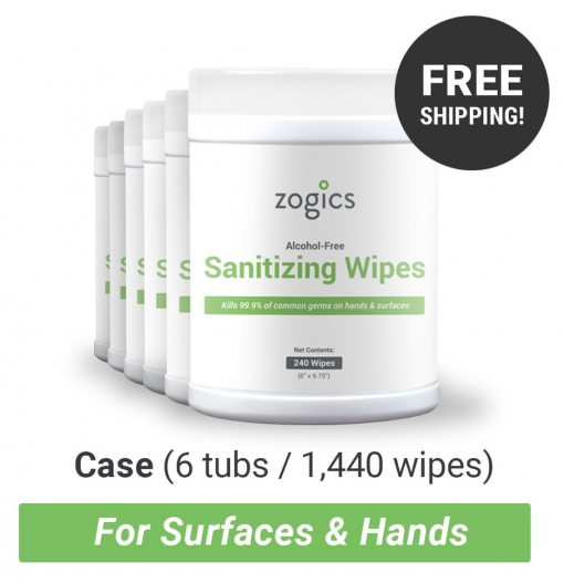 Zogics - Hand Sanitizing Wipes Tub